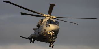 A UK Merlin Mk4 in flight