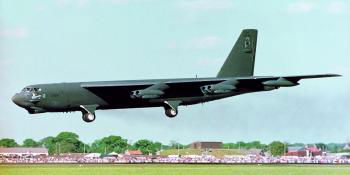 Boeing B-52 Stratofortress taking off