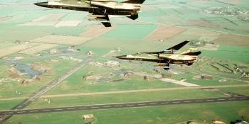 Two F-111Es over Upper Heyford. USAF/TSGT Jose Lopez