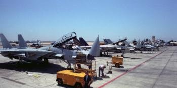 VF-124 was the Tomcat RAG. This Miramar line-up had been prepared for an inspection. US Navy