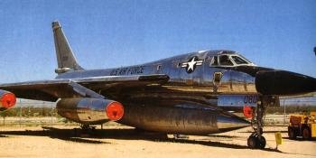 The final Hustler built, B-58A 61-0280, displays the bare metal finish worn by the whole fleet. The aircraft is preserved at Pima Air & Space Museum, Arizona. (Mark Nicholls)