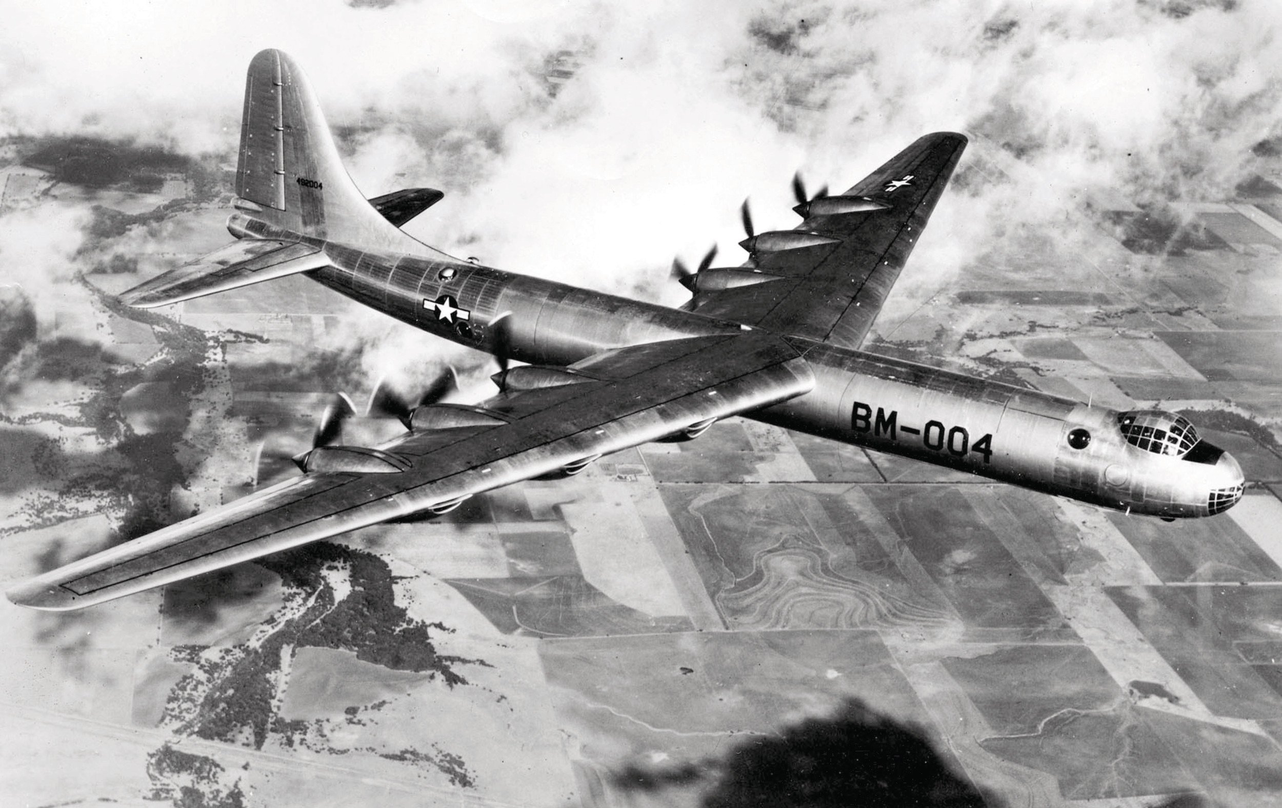 Commemorative Air Force - Compared to the B-29, the B-36 Peacemaker was a  massive aircraft, but to be fair, compared to nearly ANY aircraft the B-36  is massive! The Convair B-36 entered